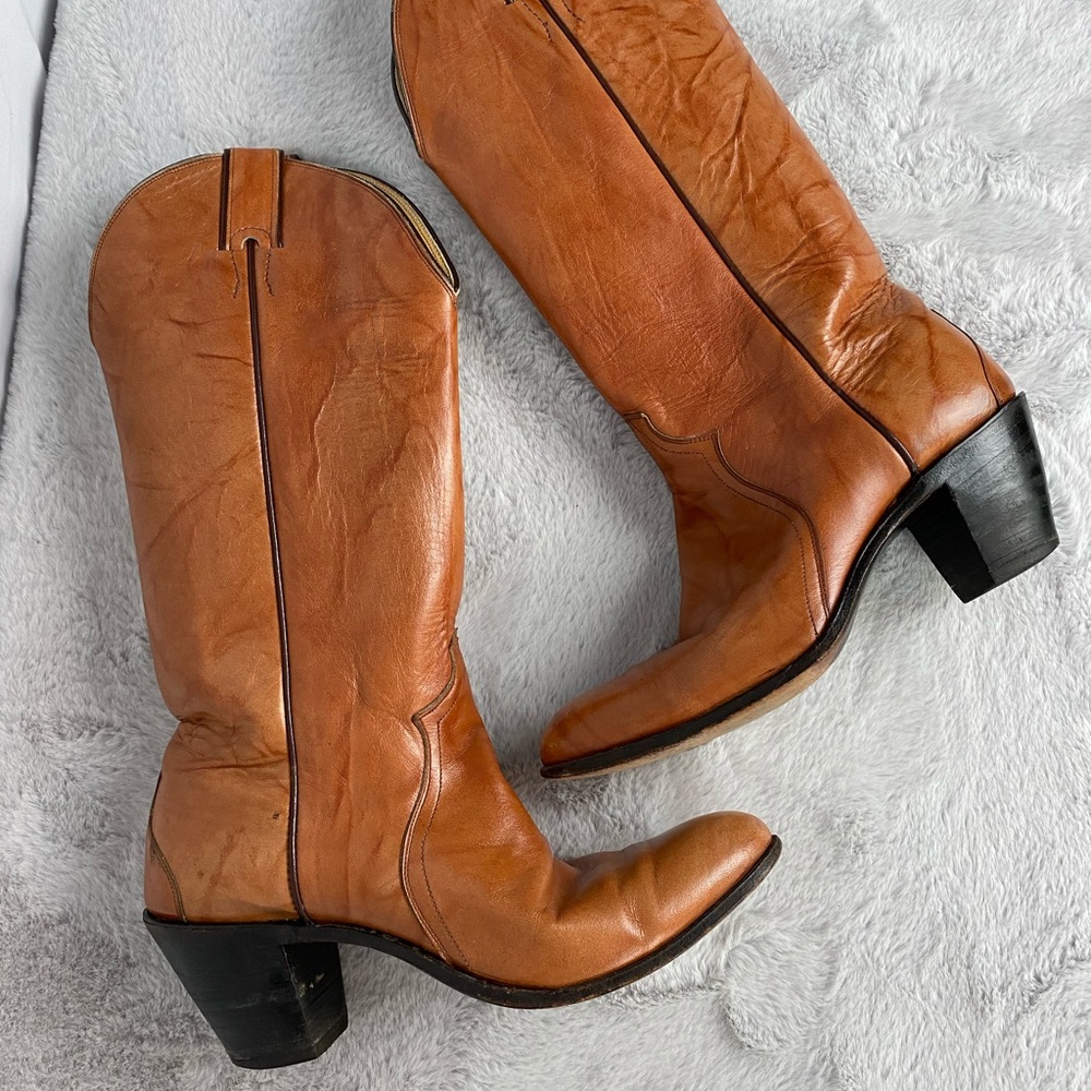 Justin Western Cowboy Boots 7.5 🌿